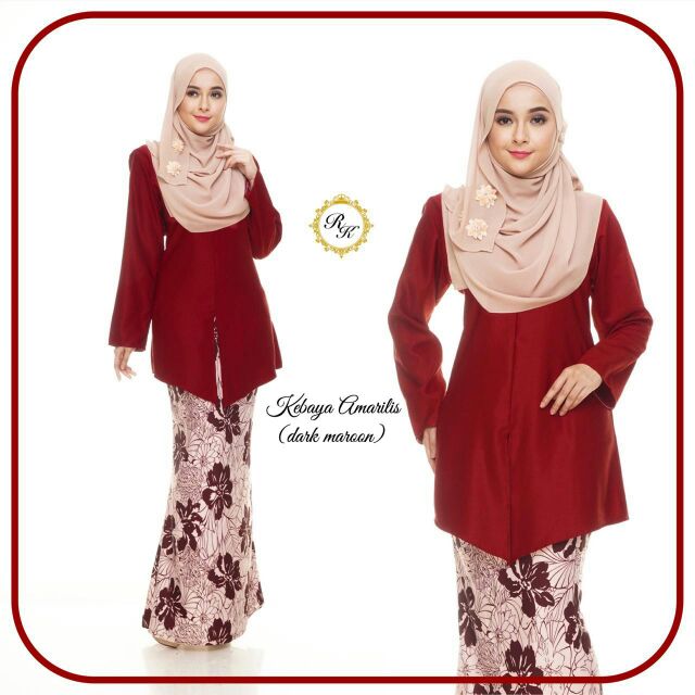 KEBARUNG KEBAYA  AMARILIS BAJU  KURUNG  MODERN Shopee  Malaysia