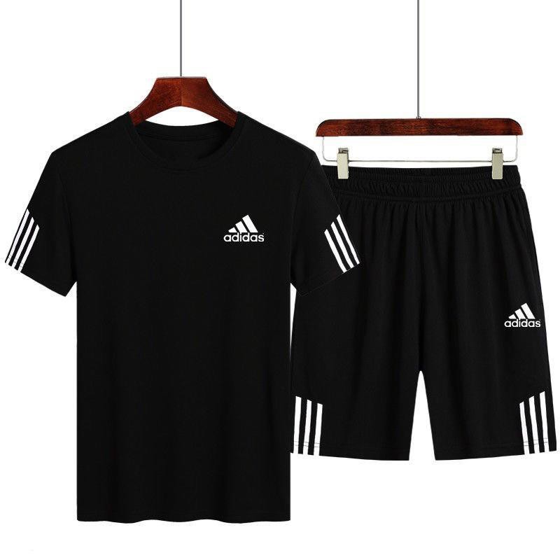 adidas short and shirt set mens