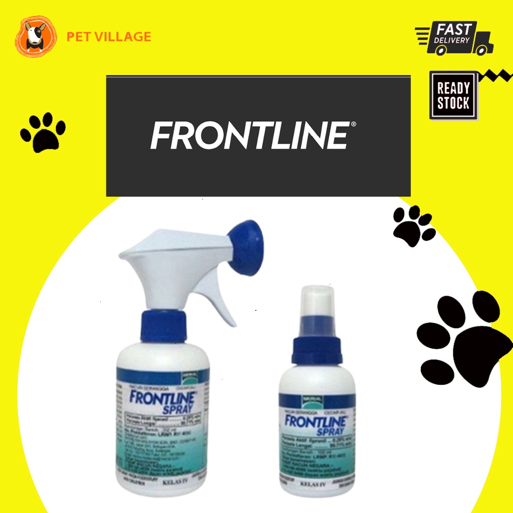 SALES FRONTLINE Spray Ticks & Fleas Treatment For Cats & Dogs 100ML