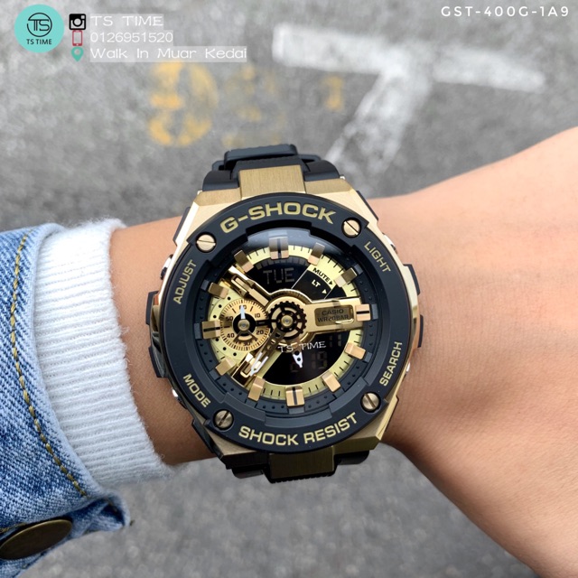 CASIO G SHOCK G-STEEL 100% Authentic GST-400G-1A9 | Shopee Malaysia