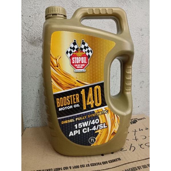 ENGINE OIL (SINCE 1979) STOP OIL 15W40 API CI-4/SL BOOSTER 140 DIESEL ...