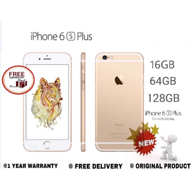 Iphone 6s Plus Fingerprint New Full Set Original Seal Box Shopee Malaysia