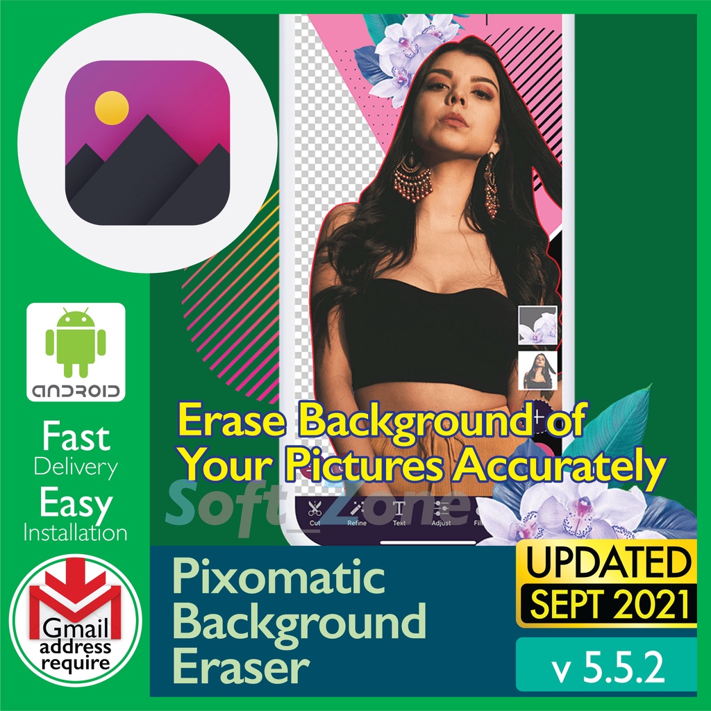 Pixomatic Background Eraser  - Erase Background Pictures Accurately  [SmartPhone - Android] - Digital Download | Shopee Malaysia