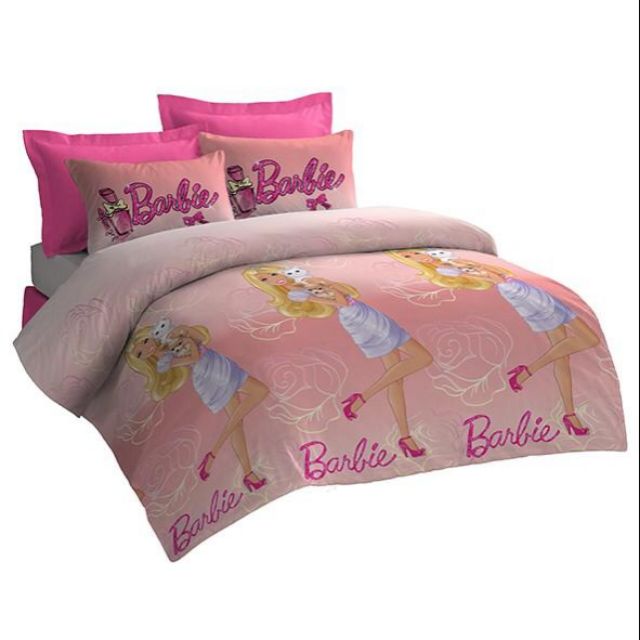 Cadar Frozen Super Single Bed Set 3 In 1 Barbie Super Single