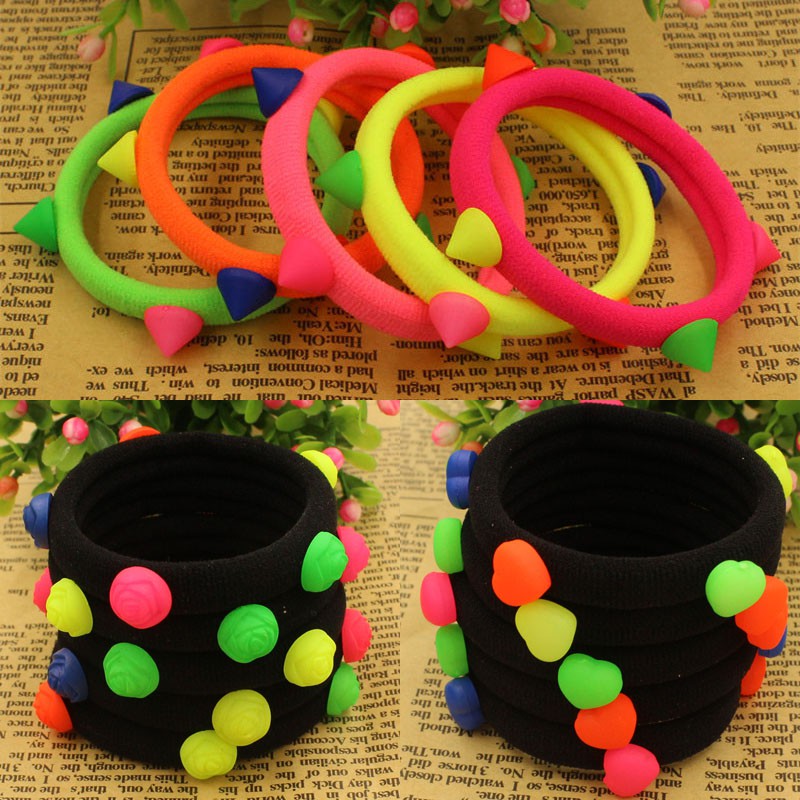 10pcs Lot Big 5cm Cartoon Rivet Stars Balls Heart Rose Holders