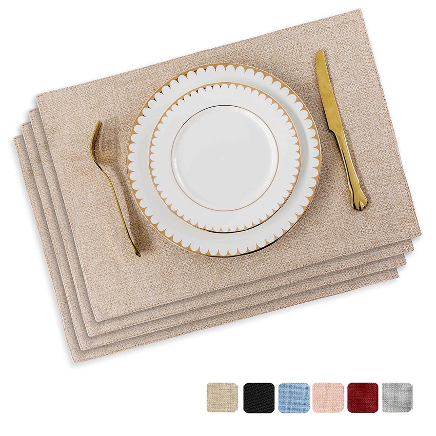 What Is The Standard Placemat Size? [With Examples] Placemat Cotton