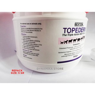 TOPEDERM - ANTI FUNGUS, HERBAL SKIN / WOUND CREAM UBAT 