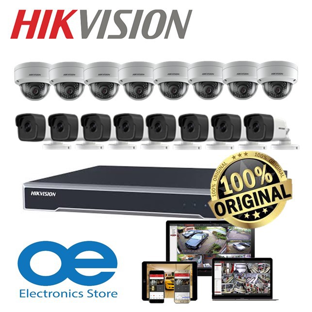 HIKVISION DS-7616NI-Q2/16P Network 16CH 5MP H.265 Plug And Play Built ...