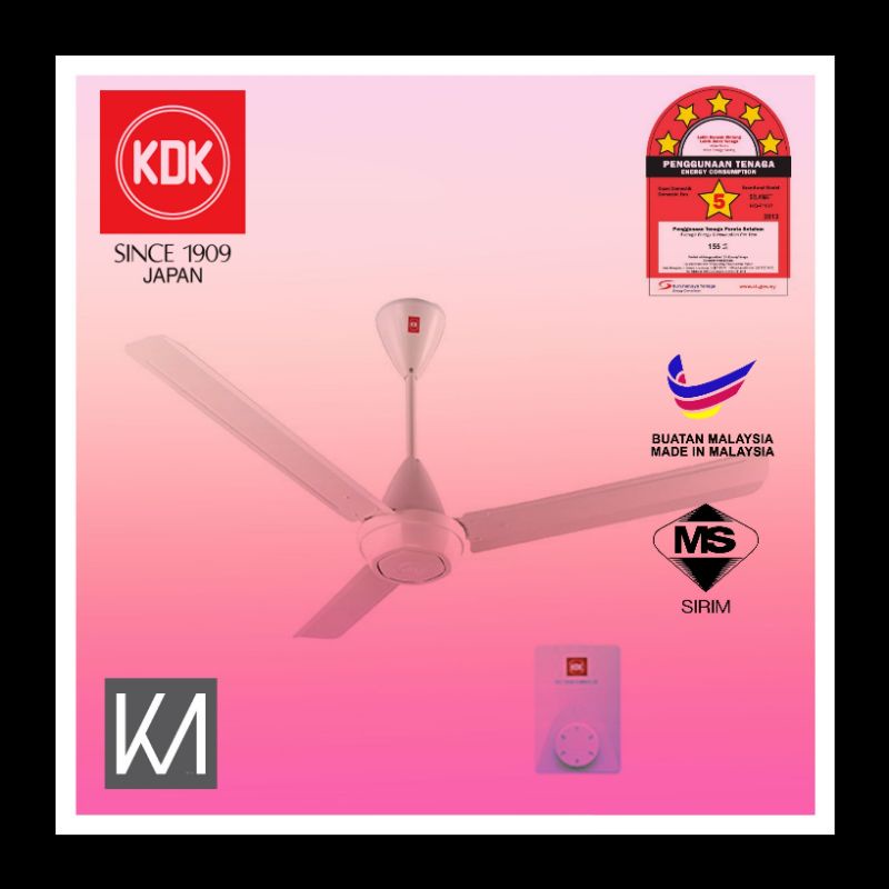 KDK Ceiling Fan 60 Inches / Kipas Siling KDK ( SIRIM APPROVED) Shopee