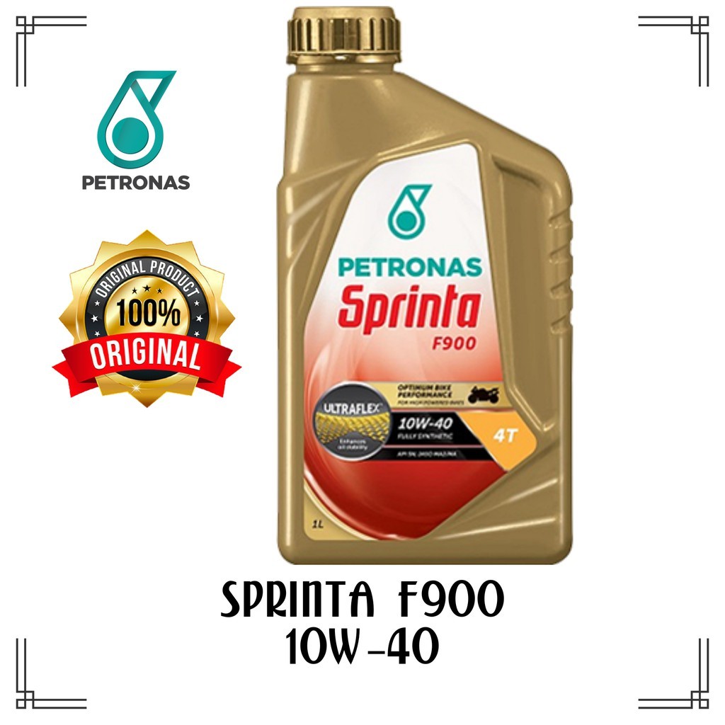 Petronas Sprinta F900 10w 40 1l Minyak Enjin Sintetik Motor 4t Shopee Malaysia