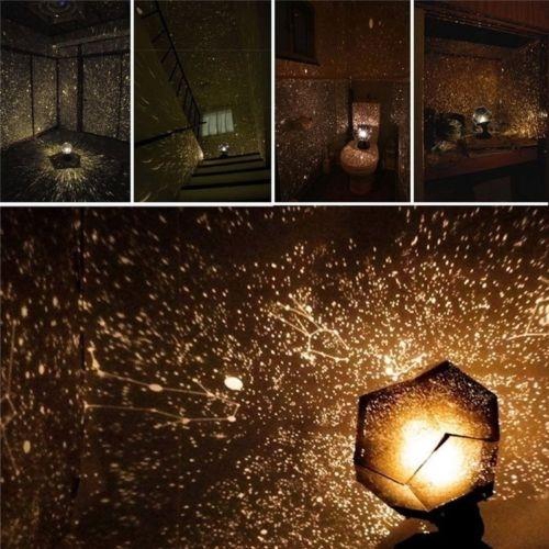 Led Rotation Starry Night Sky Projector Lamp Star Light Fairy Romantic