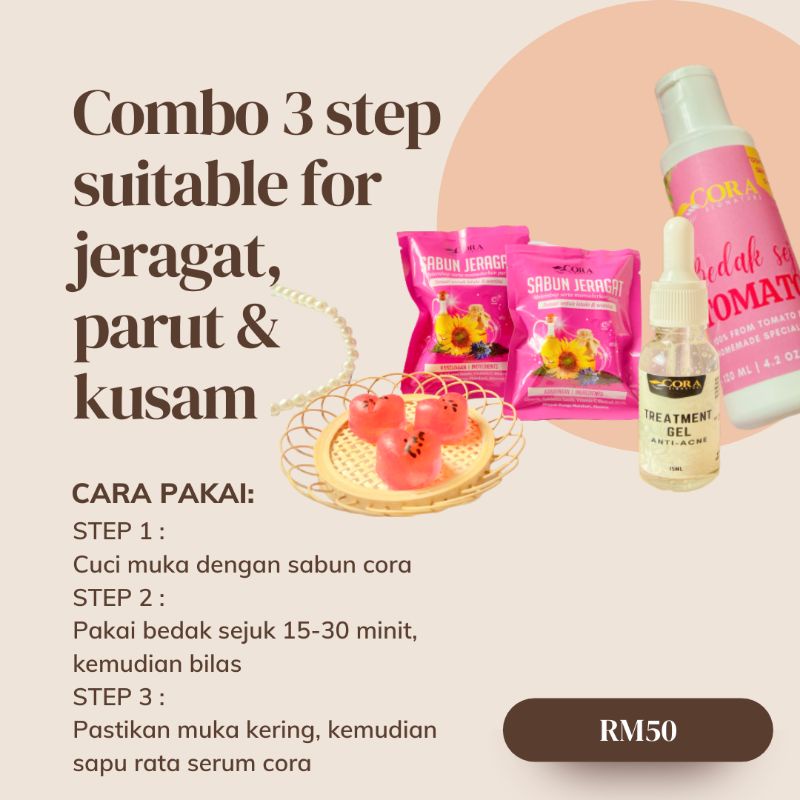 Buy Set Combo Skincare Untuk Masalah Kulit Jerawat Jeragat Resdung Seetracker Malaysia