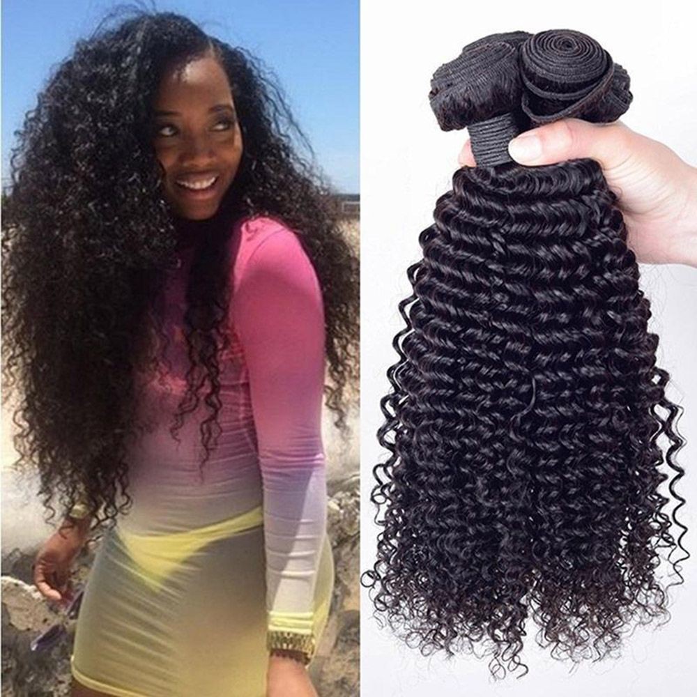 Smooth Synthetic Wigs Kinky Curly Hair Weft Weave Weft Bundles