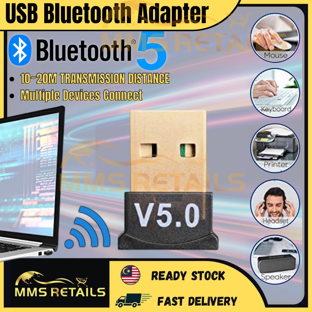 Wireless 5.0 USB Bluetooth Adapter Dongle Transmitter Receiver USB Dongle Wireless Transfer For