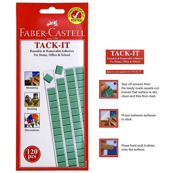 Faber Castell TACKIT / Tack it / Reusable Self Adhesive (120pcs/Pack