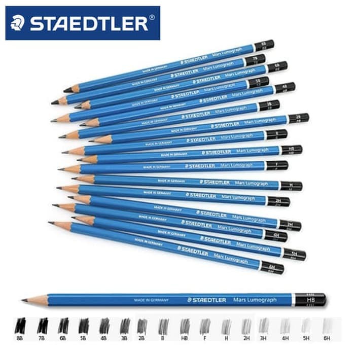 Staedtler Mars Lumograph Pencil 100 7b ~ee~8b~ee Shopee Malaysia