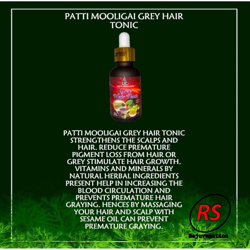 Patti Mooligai Grey Hair Tonic | Shopee Malaysia