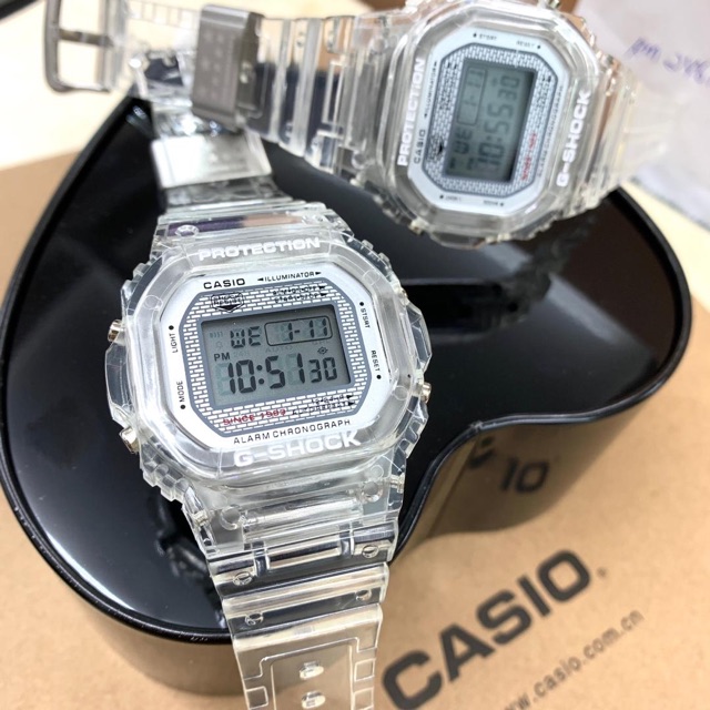 g shock dw 5600 transparent