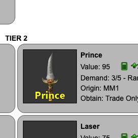 Prince Knife Mm2