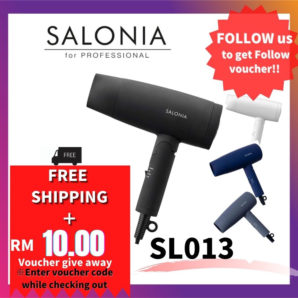 JAPAN Products SALONIA HAIR DRYER Power Airflow Hair Dryer HairDryer