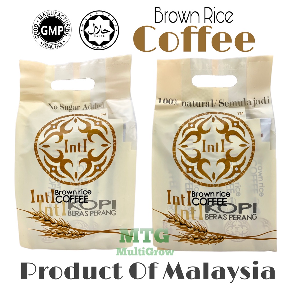 Intl Brown Rice Coffee, Kopi Beras Perang (15 Sachets