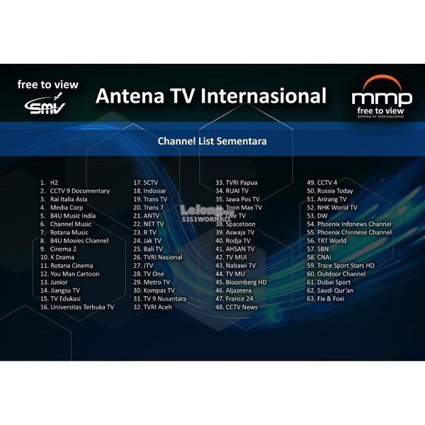 Channels list. B4u-Music.