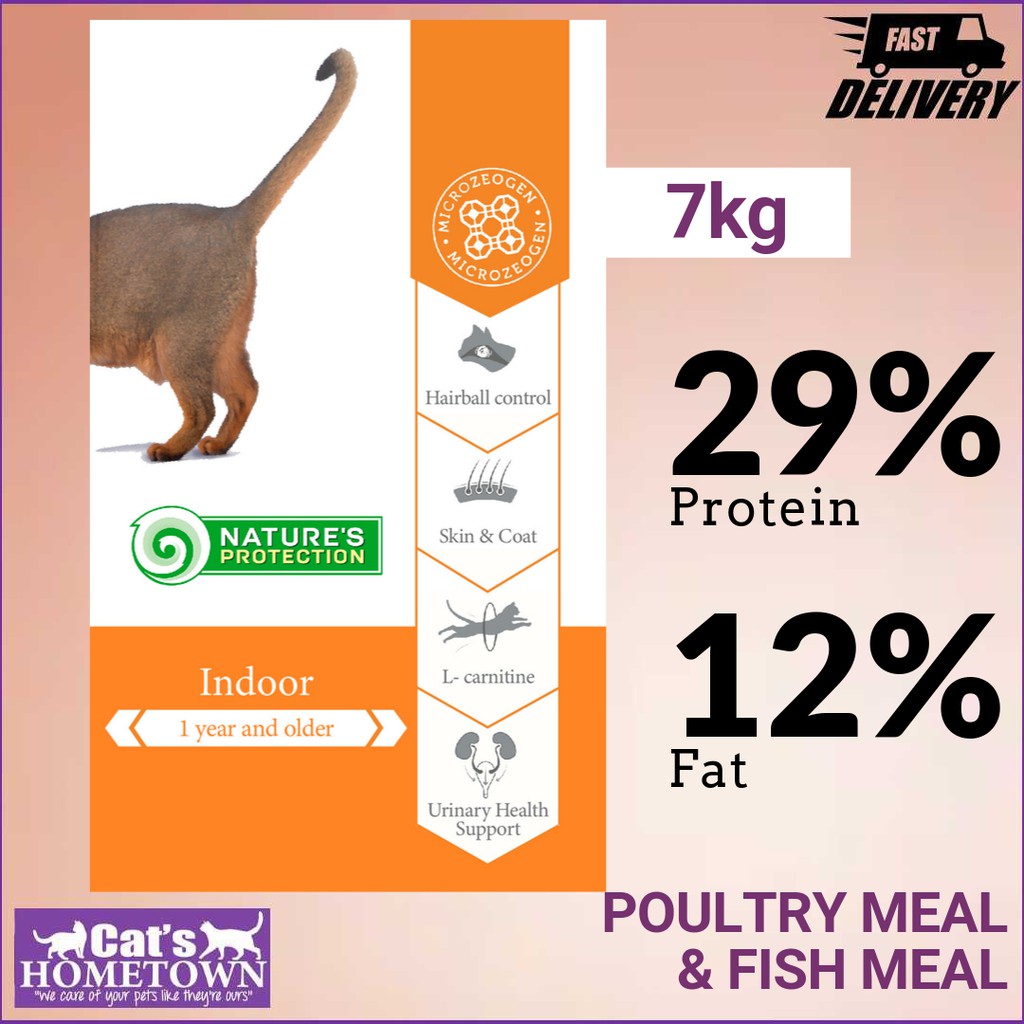 Natureu0027s Protection Indoor Makanan Kucing 7kg  Shopee Malaysia