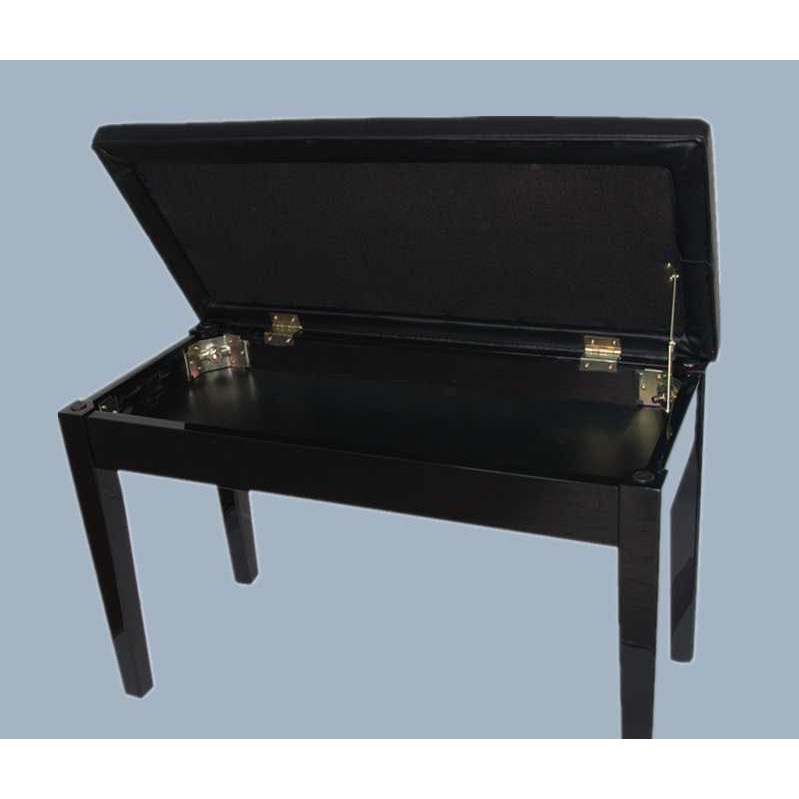 Black Piano Bench Leather Padded Double Set Ready Stock In Malaysia Shopee Malaysia