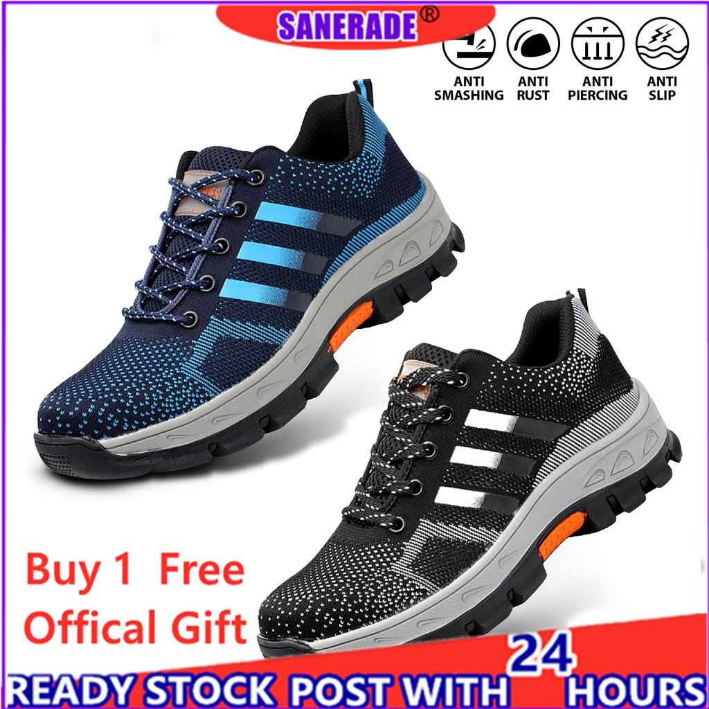 ✾【 High Quality 】Size 35-48 ADIDAS Safety Shoes Style Sneakers Men Low-Cut Toe Cap Work Safety Shoes M | Shopee Malaysia