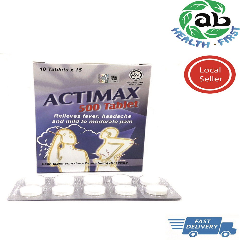 Actimax 500 Tablet 10 Tablets X 15 Exp Date 7 2024 Shopee Malaysia