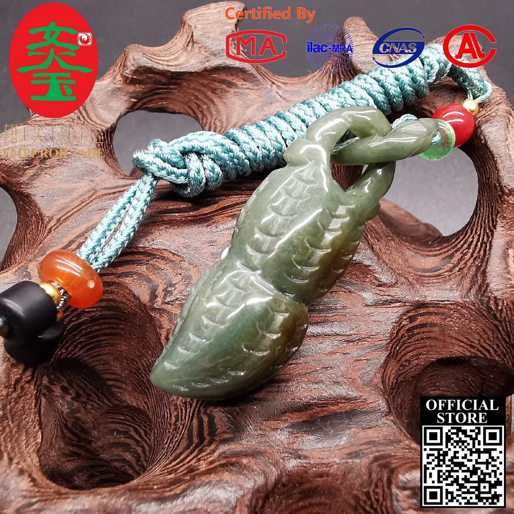 Emperor Jade Myanmar Jadeite Grade A Jade Business Booming Pendant【c/w Certificate】缅甸翡翠A等玉生意兴隆吊坠【附国检证书】