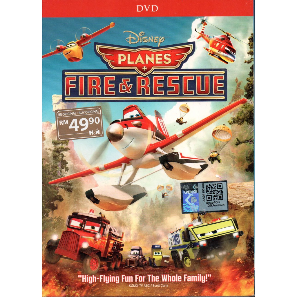 Disney Cartoon DVD Planes: Fire & Rescue (2014) | Shopee Malaysia