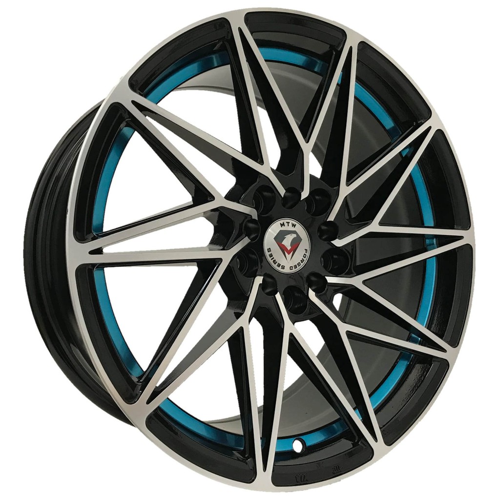 MTW 17 inch 8JJ 5X100 5X114.3 ET38 CAR SPORT RIMS CHEAP WHEELS B.BLUE B