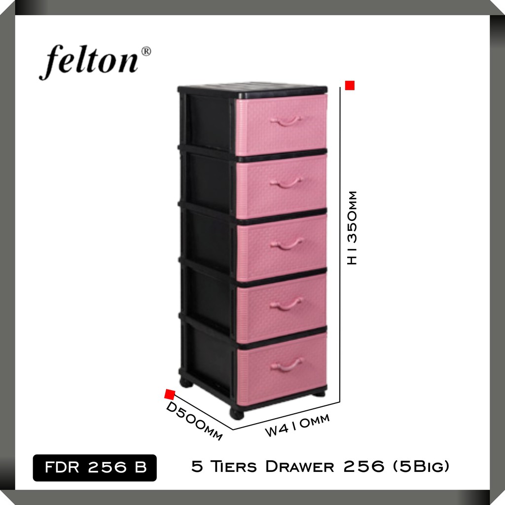 Felton 5 Tiers Fdr 256 B Drawer Clothes Storage Clothes