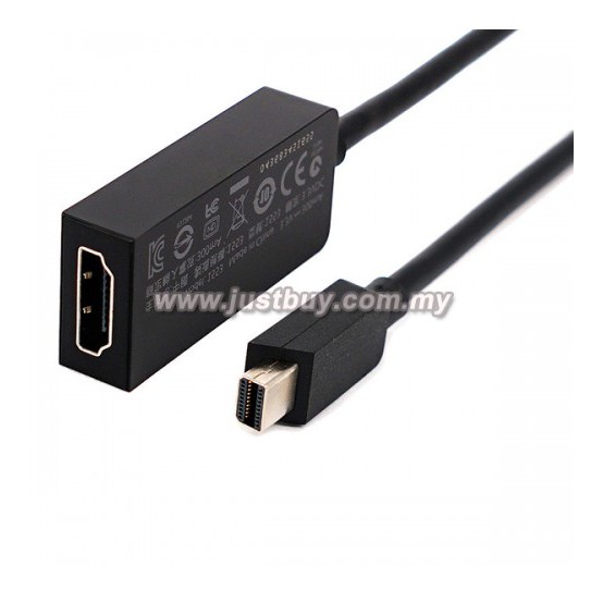 Microsoft Surface 3 Pro 1 2 3 4 5 6 7 Mini Display Port To Hdmi Av Adapter Shopee Malaysia