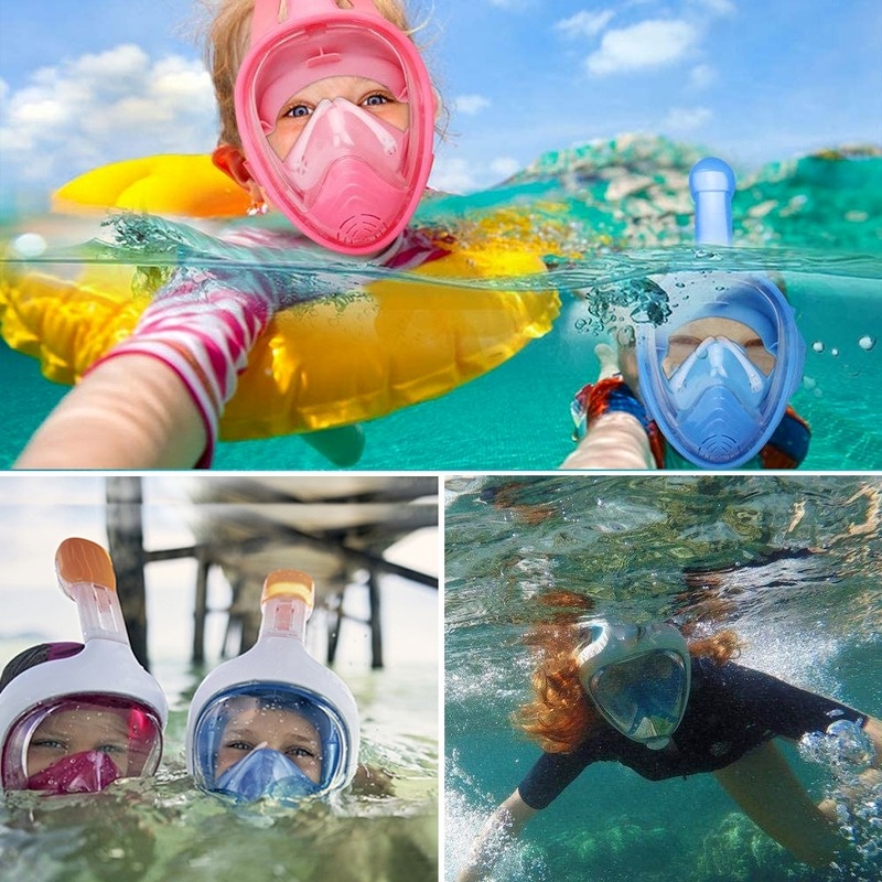 Full face swim mask Scuba diving breathing mask underwater snorkeling