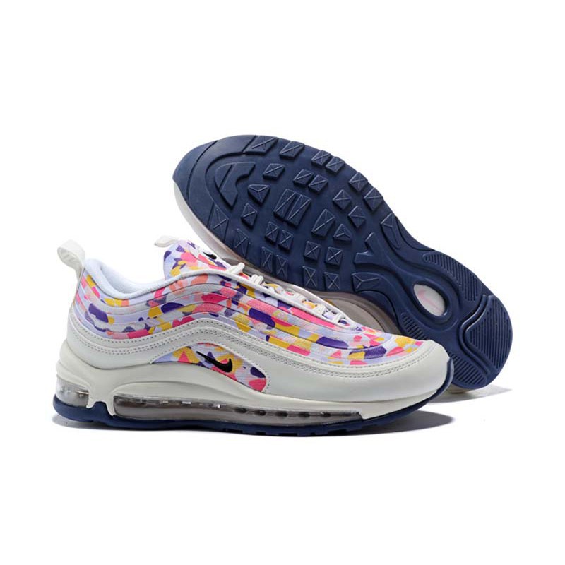 pink yellow blue air max 97