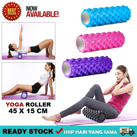 BORONG! Fitness (45*15 cm) Yoga Gym Muscle Massage Foam Roller | Shopee Malaysia