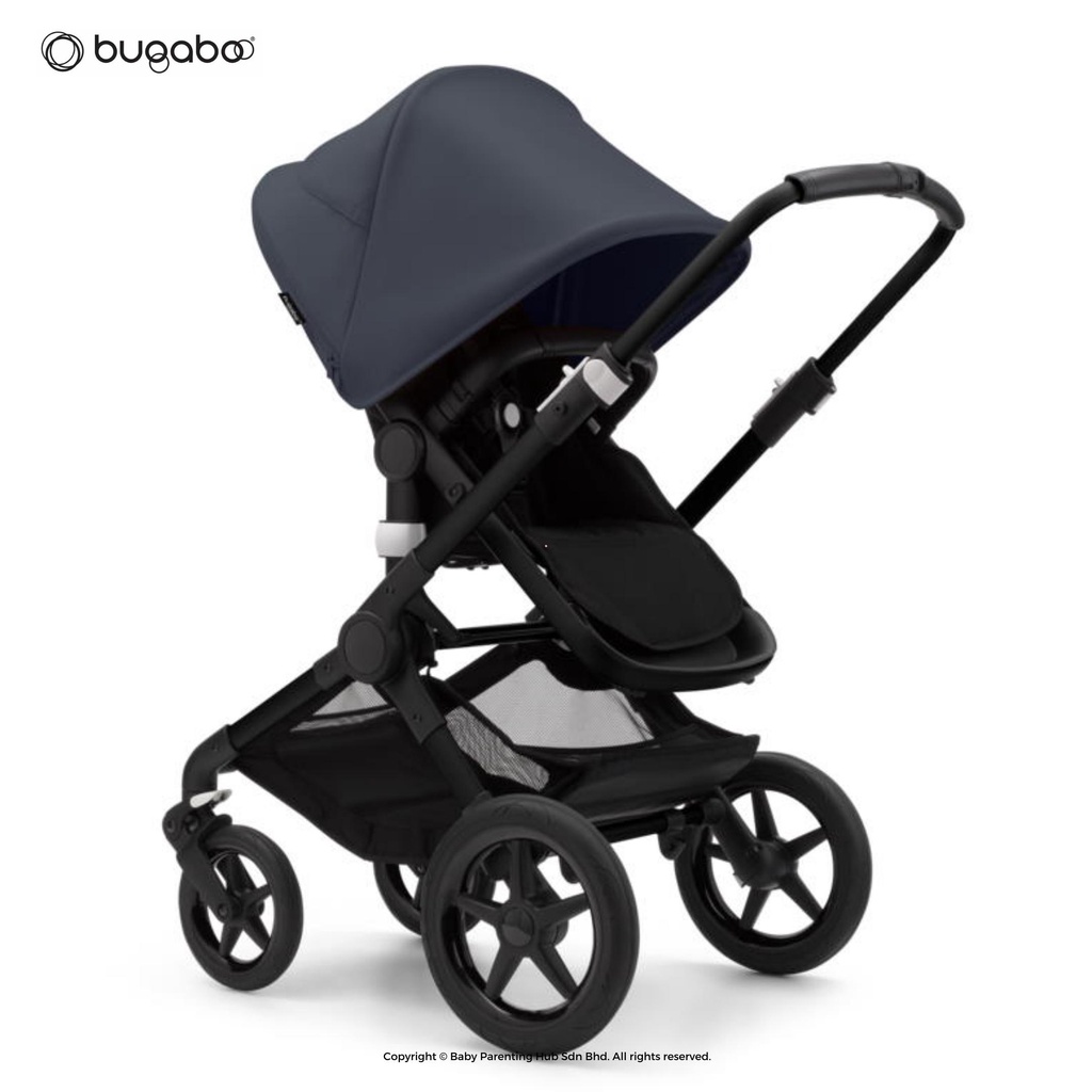 Bugaboo Fox Complete Stroller Misty White Canopy And Midnight Black ...