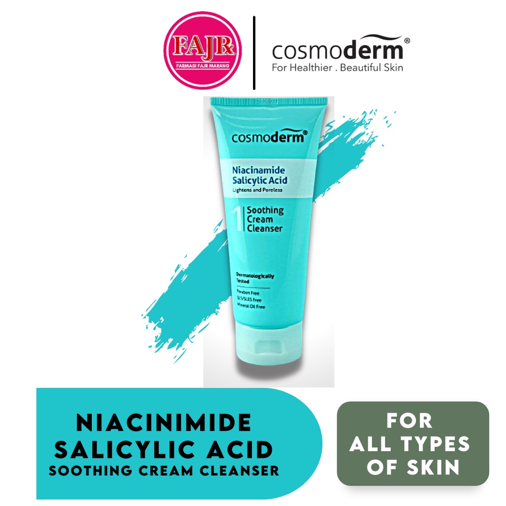 Cosmoderm Niacinamide Salicylic Acid Soothing Cream Cleanser 125ml