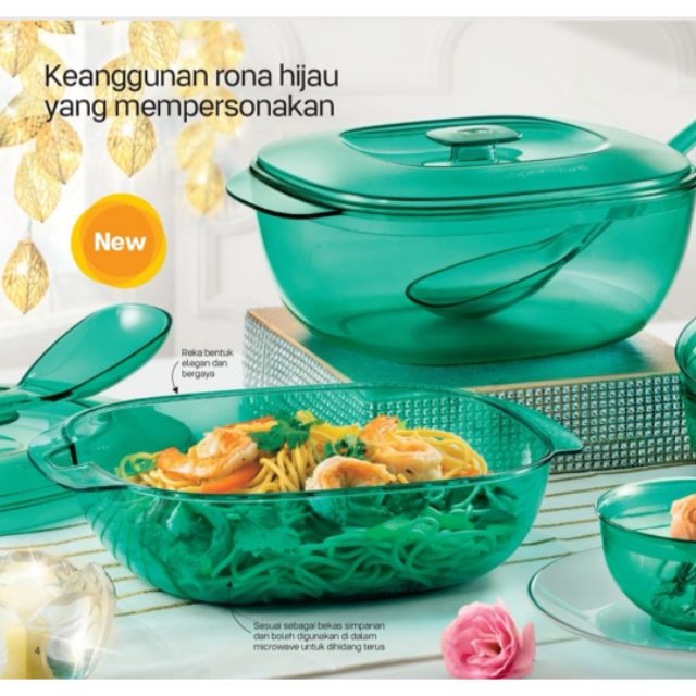 TUPPERWARE BRANDS CRYSTALLINE SAUCY SERVER & SOUP LADLE