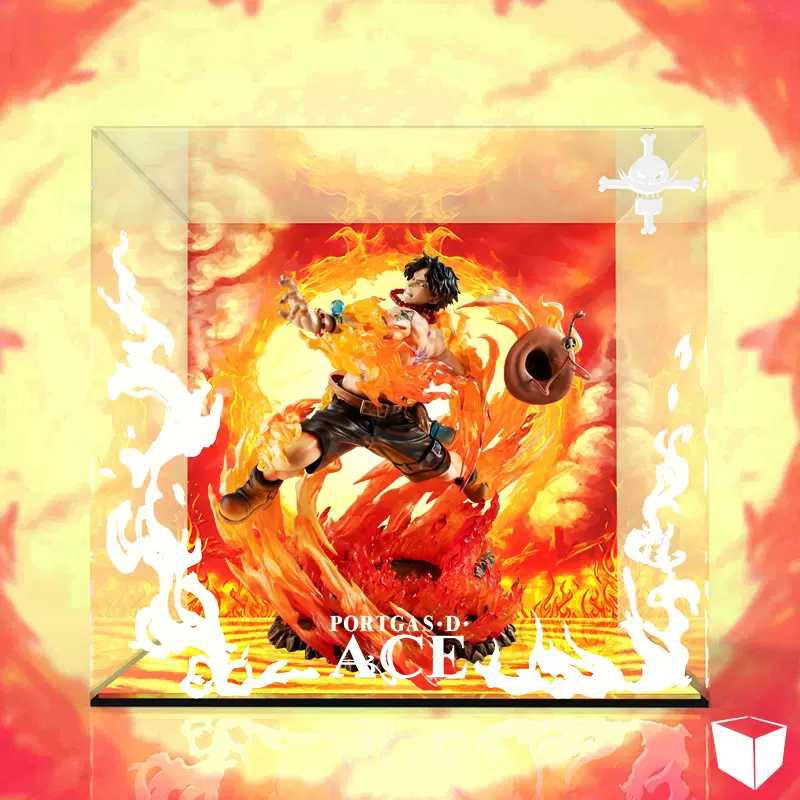 One Piece Pop Max 15th Ace Figure Model Led Display Box Shopee Malaysia