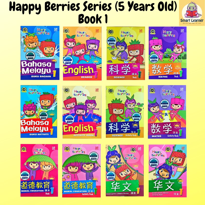 Featured image of [SB] Happy Berries Series 5/6 Years Old Preschool Book (Reader & Activity) SET / 5岁6岁幼儿课本作业练习整套