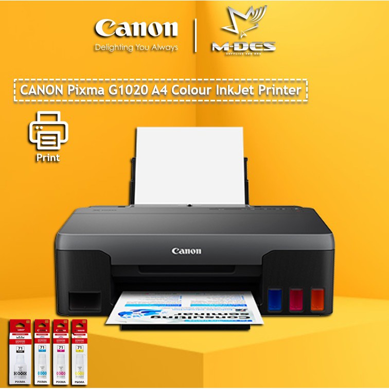 Fast Ship Canon Pixma G1020 Single Function Inkjet Printer Canon Ink Tank Printer Canon Gi 4515