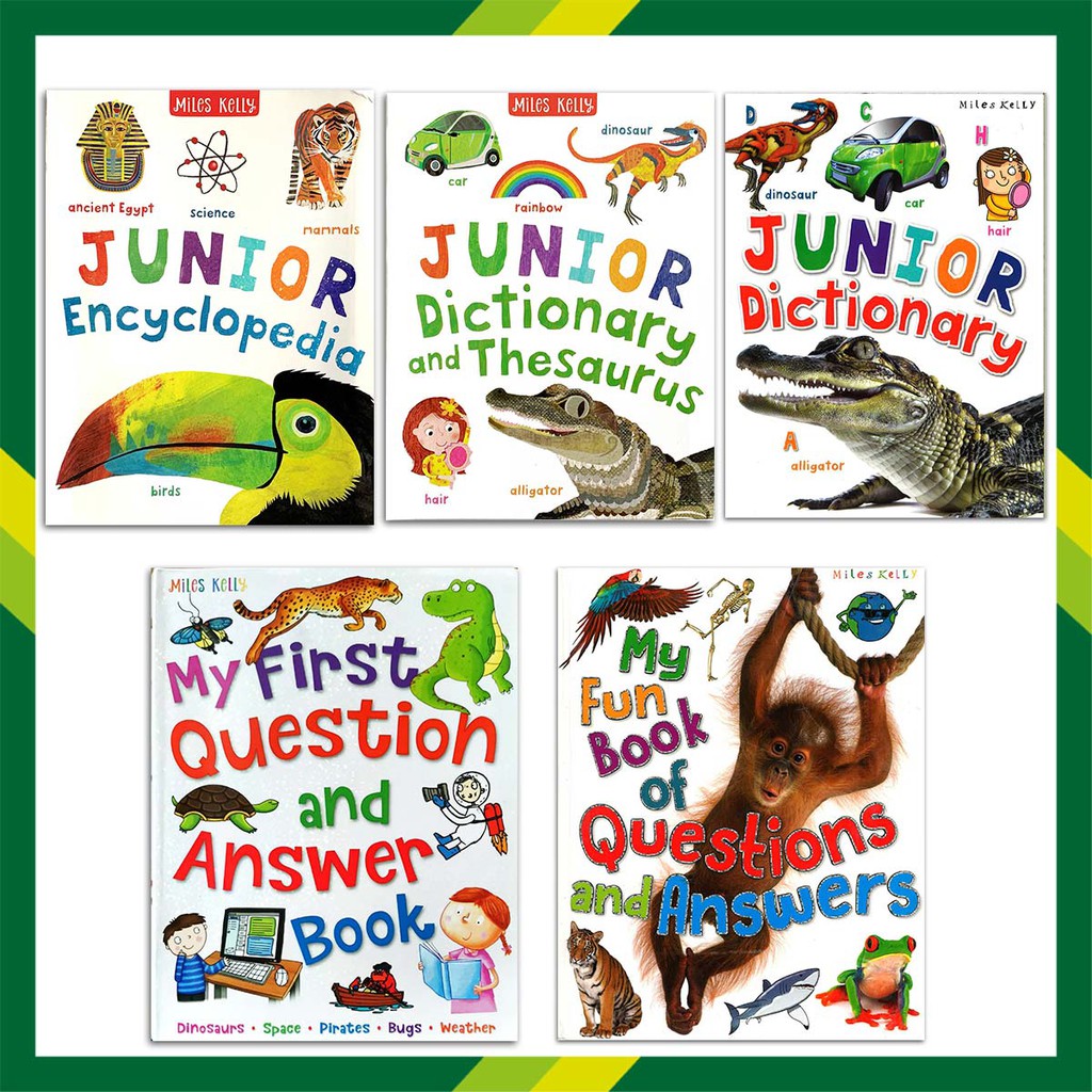 JUNIOR ENCYCLOPEDIA DICTIONARY & QUESTION BOOKS (MILES KELLY 385 pages