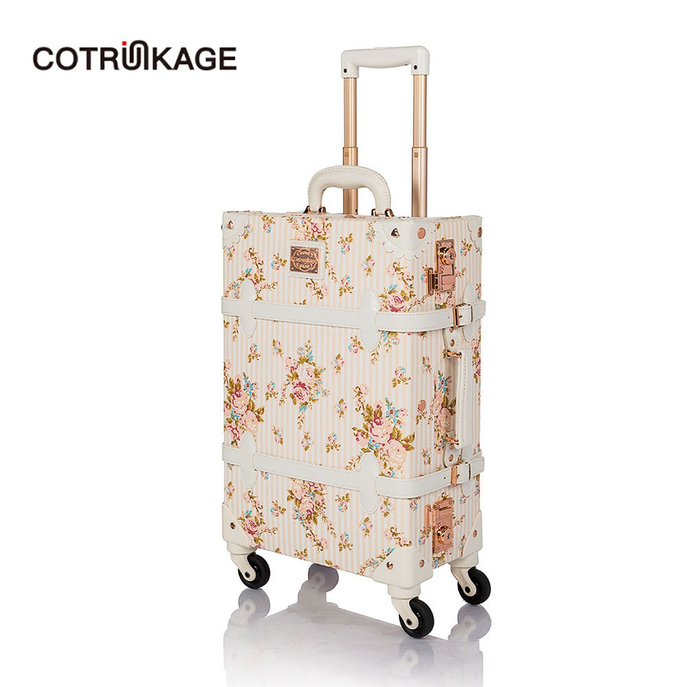 flower suitcase