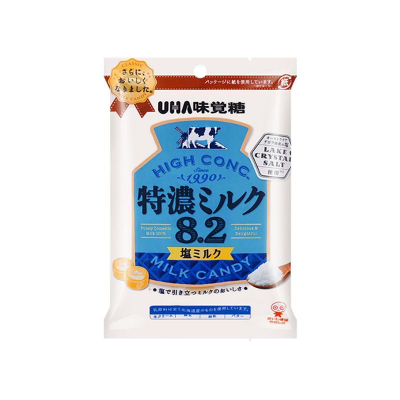 UHA Mikakuto Milk Candy Salt/Fresh Milk 悠哈北海道8.2特产特浓牛奶糖清爽/海盐75g | Shopee  Malaysia