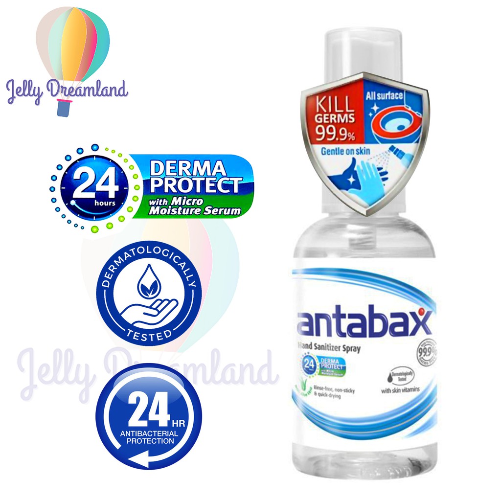 Antabax Antibacterial Hand Sanitizer Spray 50ml (Ready Stock) Shopee