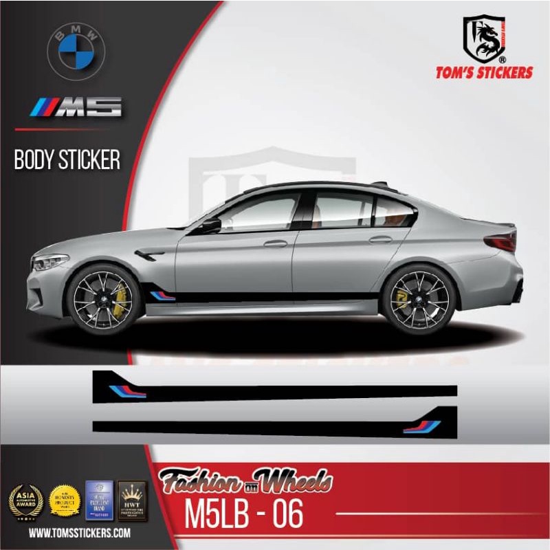 👍👍 BMW M5 CAR BODY STICKER SET M5LB-06