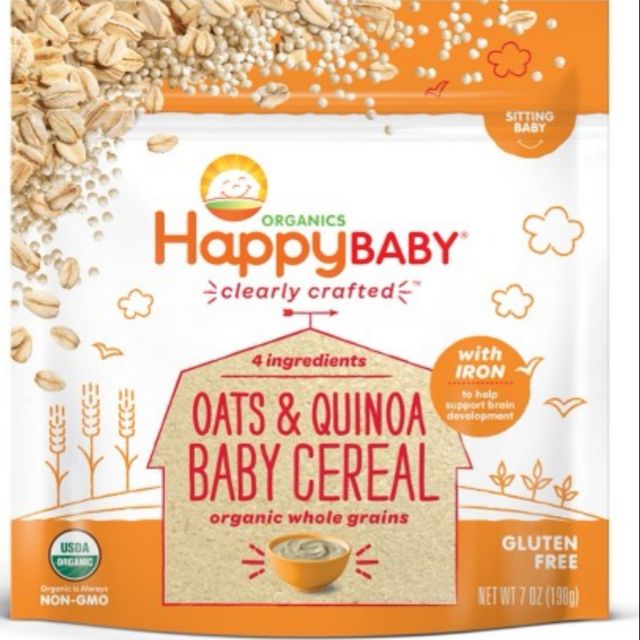 happy baby organic oatmeal